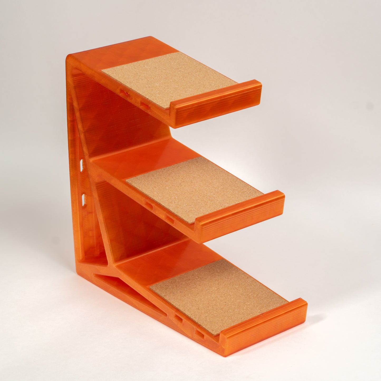 Translucent Neon Orange 3-tier Clackify keyboard stand