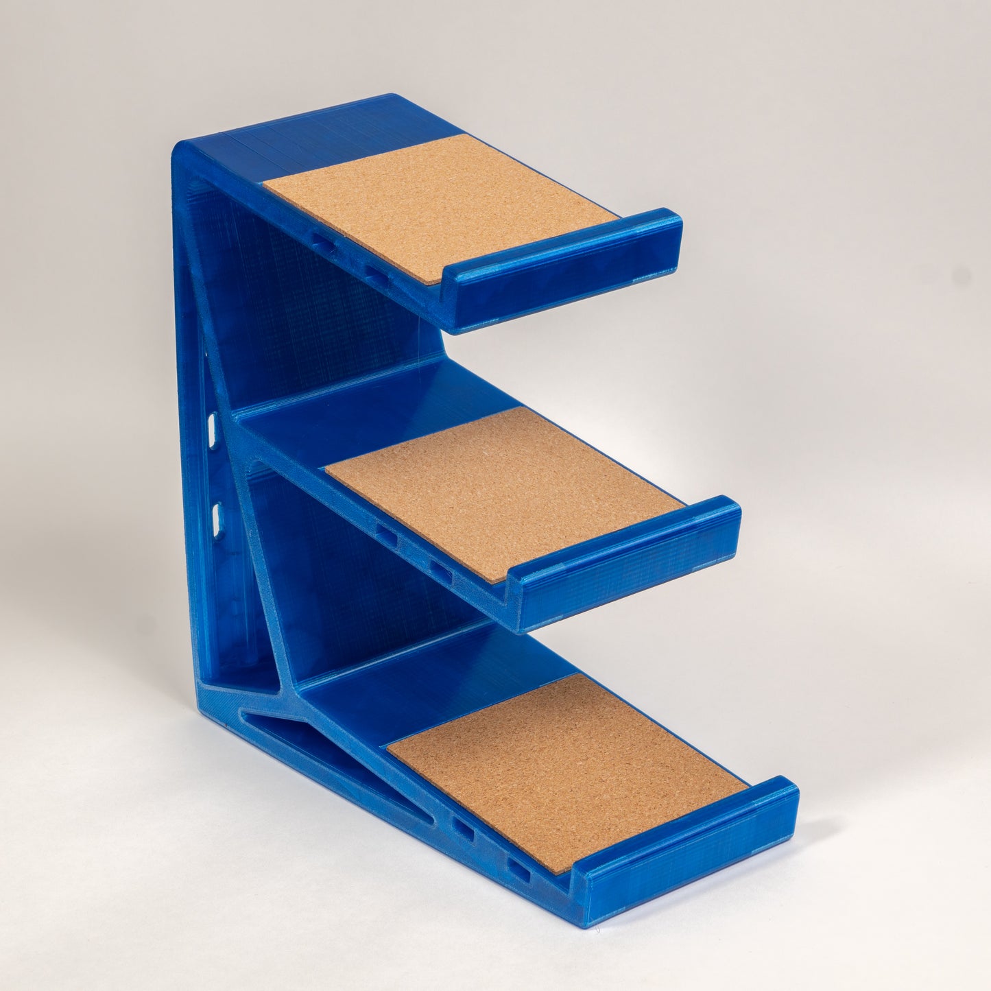 Translucent Sapphire Blue 3-tier Clackify keyboard stand